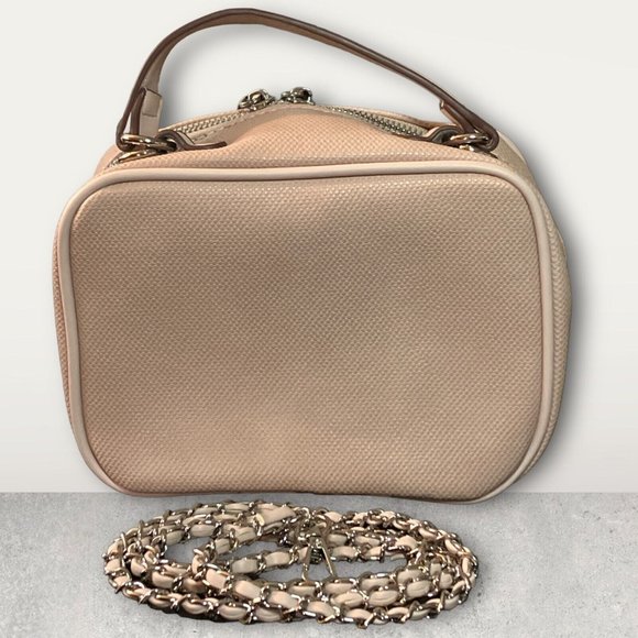 Adrienne Vittadini Dusty Rose Pink Pebbled type design Crossbody Bag Purse - Picture 5 of 15